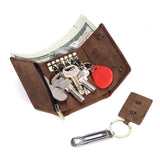 Western Leather Three Folder Car Key Bag