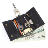 Western Leather Three Folder Car Key Bag