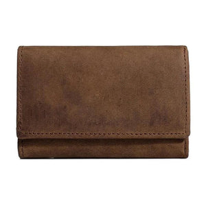 Western Leather Three Folder Car Key Bag