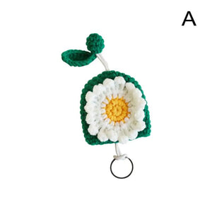 Knitted Key Case Pull Type Key Wallet Key Pig Pouch Organizer