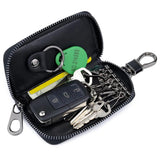 Handmade Sheep Skin Key Case Unisex Zipper Purse
