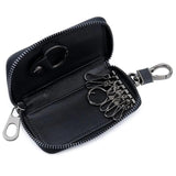 Handmade Sheep Skin Key Case Unisex Zipper Purse