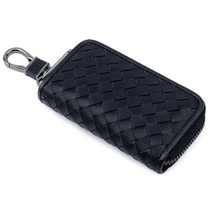 Handmade Sheep Skin Key Case Unisex Zipper Purse
