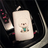 Cartoon Dog Key Bag Ladies Leather Key Pouch