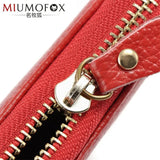 Leather Keychain Key Bag Wallet 8 Key Holder Organizer