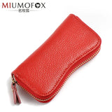 Leather Keychain Key Bag Wallet 8 Key Holder Organizer