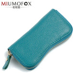 Leather Keychain Key Bag Wallet 8 Key Holder Organizer