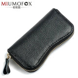 Leather Keychain Key Bag Wallet 8 Key Holder Organizer