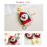 Hand-woven Santa Knitting Key Bag - Christmas Gift