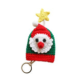 Hand-woven Santa Knitting Key Bag - Christmas Gift