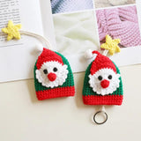 Hand-woven Santa Knitting Key Bag - Christmas Gift