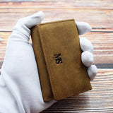 Leather Key Bag Unisex Key Purse Multifunction Organizer Wallet