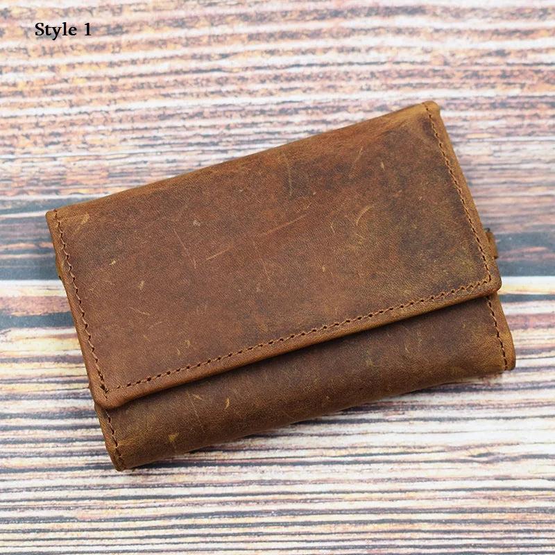Leather Key Bag Unisex Key Purse Multifunction Organizer Wallet