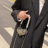 Love-Shaped Chain Shoulder Bag Lipstick Coin Purse