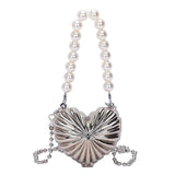 Love-Shaped Chain Shoulder Bag Lipstick Coin Purse