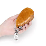 Leather Car Key Organize Mini Double Layer Home Key Holder Wallet