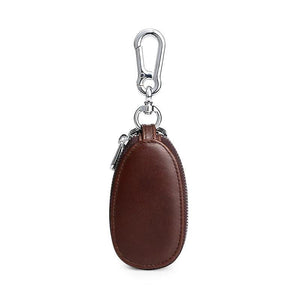 Leather Car Key Organize Mini Double Layer Home Key Holder Wallet