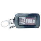 Goatskin Woven Car Key Purse Leather Key Holder Zippered Key Wallet