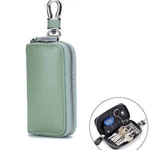 Leather Key Wallets Multifunctional Key Pouch