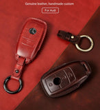 Leather Key Case for BENZ GLA200 C200L GLC260 GLK300 CLA
