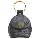 Vintage Men's Leather Key Organizer Bag Keychain Holder Chain