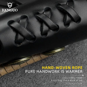 Men's Leather Key Wallet Car Smart Key Holder Housekeeper Key Case Pouch