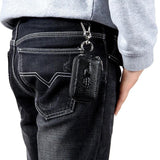 Crocodile Pattern Men Leather Waist Hangings Wallets Purses