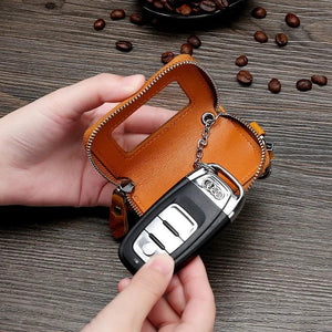 Leather Vintage Men Key Holder European Organizer for Keys Cowhide