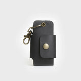 Men's Leather Car Key Wallet Holder Vintage Crazy Horse Cowhide Small Organizer