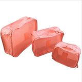 6Pcs Waterproof Travel Clothes Storage Bags Luggage Organizer Pouch