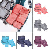 6Pcs Waterproof Travel Clothes Storage Bags Luggage Organizer Pouch