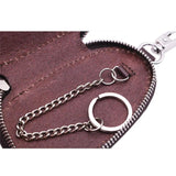 Leather Housekeeper Men Key Holder Wallet Car Keychain