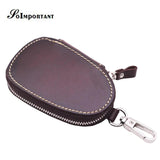 Leather Housekeeper Men Key Holder Wallet Car Keychain