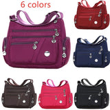 Waterproof Nylon Shoulder Messenger Bag for Women