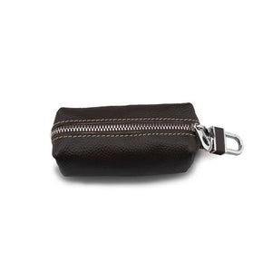 Leather Car Key Holder Wallet Case Keychains Purse