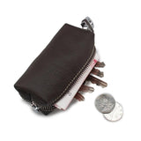 Leather Car Key Holder Wallet Case Keychains Purse