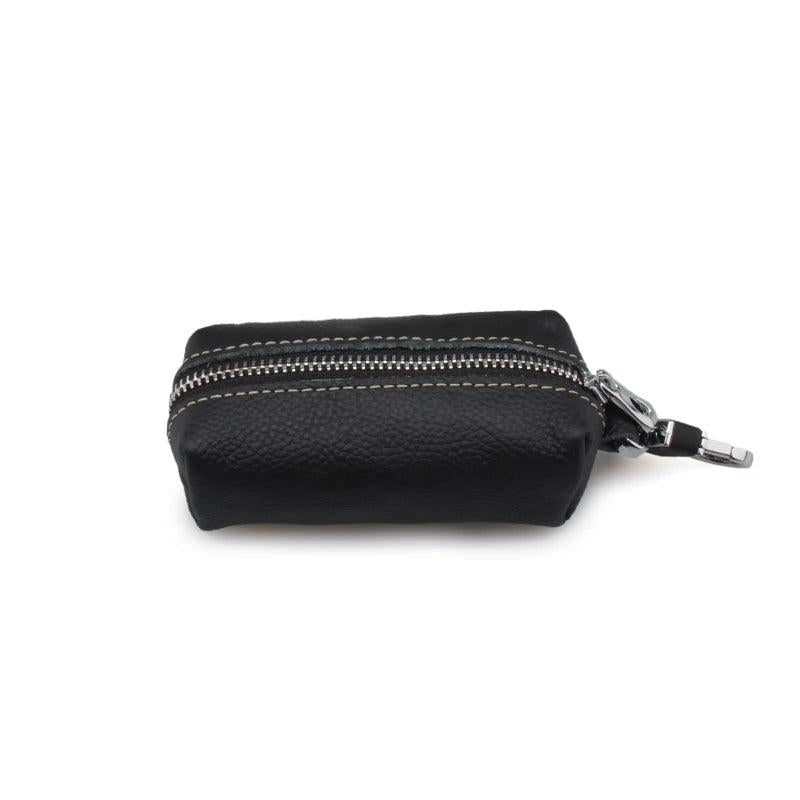 Leather Car Key Holder Wallet Case Keychains Purse