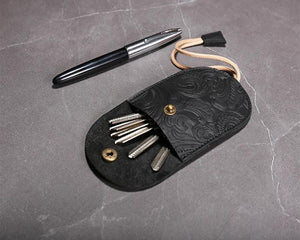 Custom Engraved Leather Car Key Holder Wallet 002