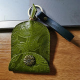 Custom Engraved Leather Car Key Holder Wallet 002