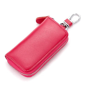 Leather KeyChain Multifunction Key Bag Organizer Wallet Holder