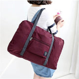 Nylon Foldable Travel Bag Large Capacity Unisex Handbag