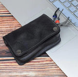 Hand-Painted Multifunctional Cowhide Driver's Key Case