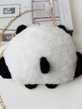 Plush Panda Bag Compact Doll Chain One-shoulder Diagonal Makeup Change Handbag