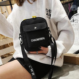 Letter Printed Crossbody Shoulder Bag Small Square Handbag