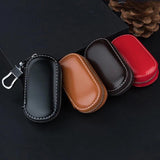 Leather Car Key Pouch Bag Case Wallet Holder Chain Organizer