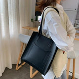Large Capacity Faux Leather Shoulder Bag for Women