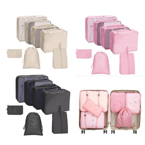 7Pcs Waterproof Travel Storage Packing Organizers Lightweight