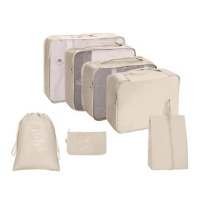 7Pcs Waterproof Travel Storage Packing Organizers Lightweight