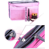 Nylon Travel Organizer Insert Bag Large Liner Lady Makeup Storage