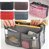 Nylon Travel Organizer Insert Bag Large Liner Lady Makeup Storage